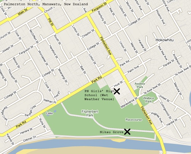 The locations of the performance venues for Macbeth - click to see larger Google Map